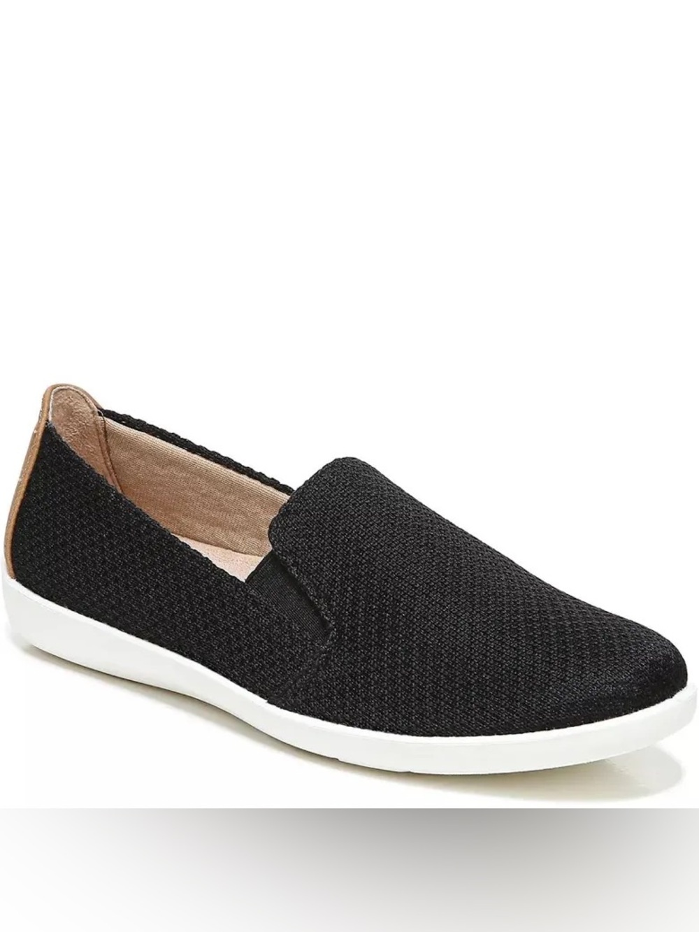 Life Stride Black Knit Slip On Loafer Size 6